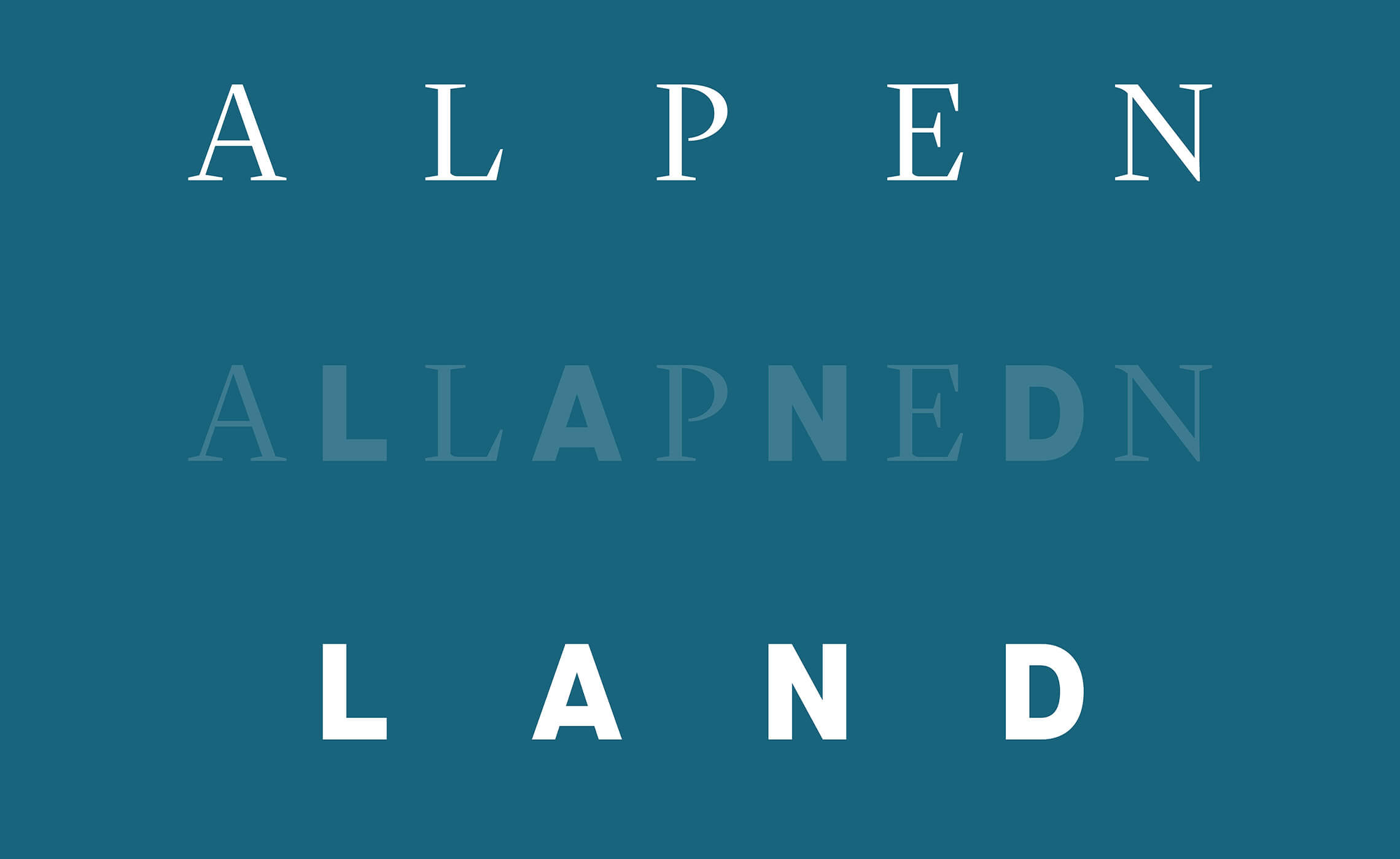 On this picture you can see the solution of the little riddle about the name Alpenland.