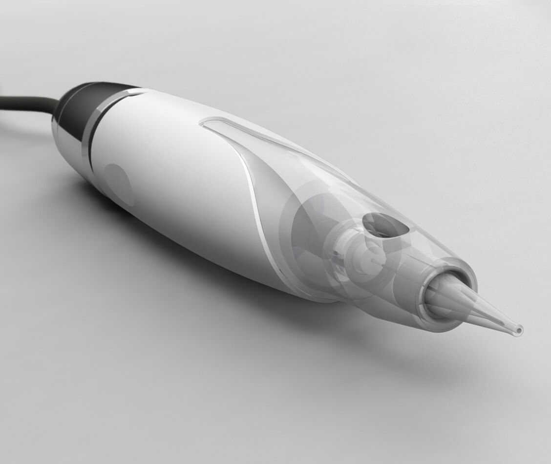 This picture shows the permanent make-up device of MT.Derm, which falls into the category of medical design.